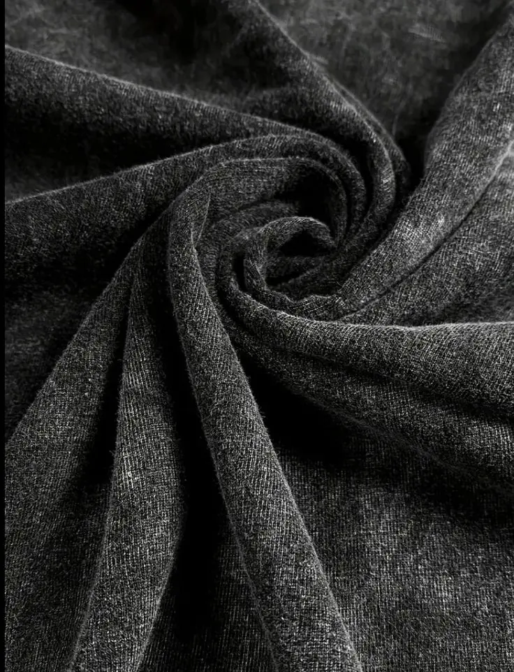 Acid-wash fabric — charcoal